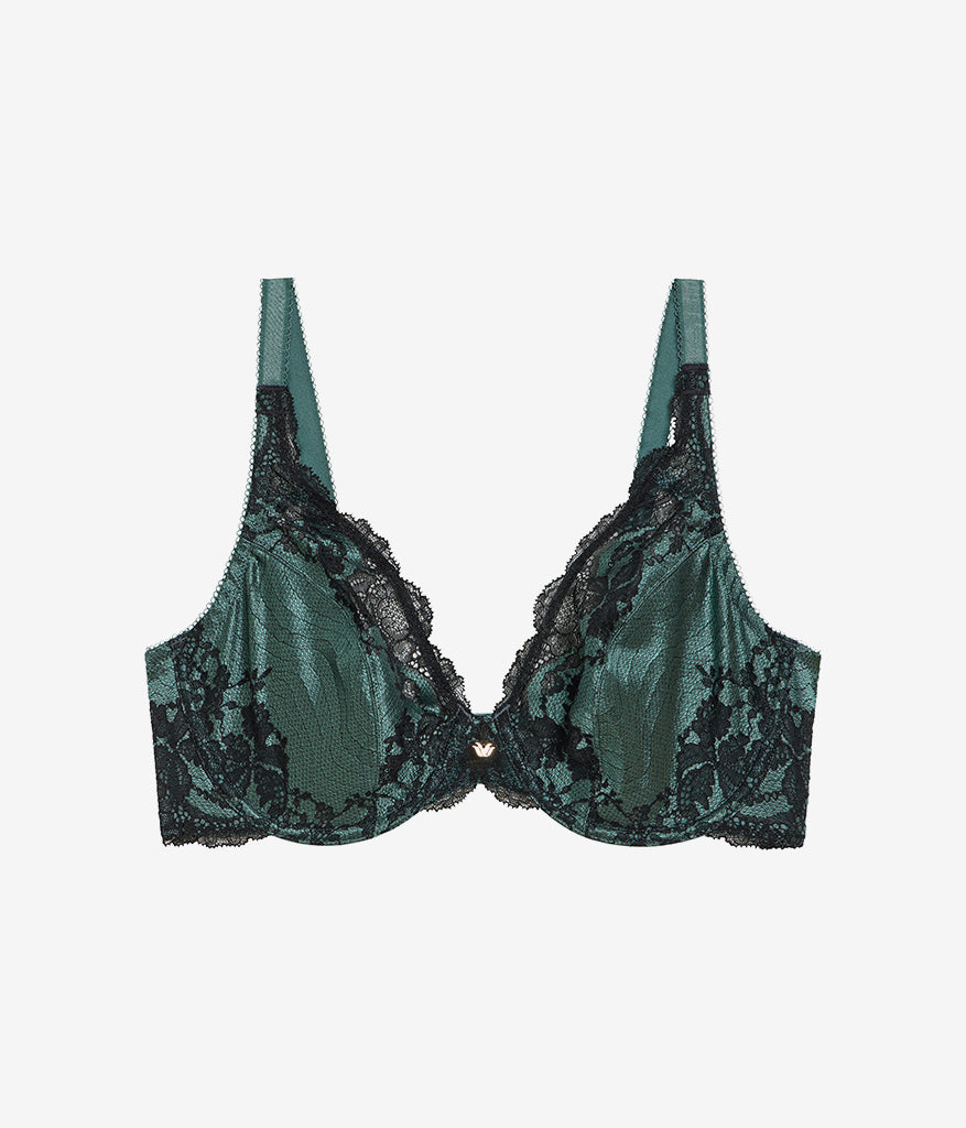 Modern Affair Plunge Underwire Bra - Silver Pine/Black | Wacoal Value