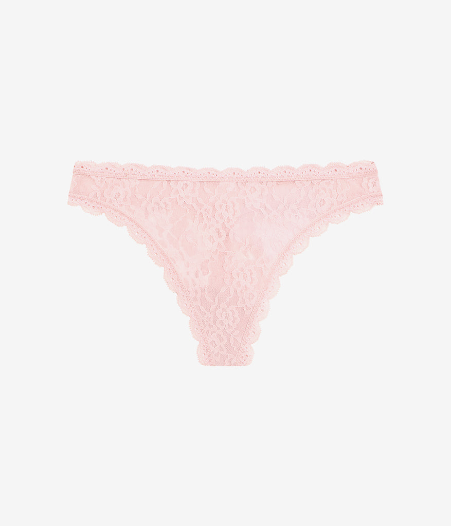 Effortlessly Lace Thong - Blush Pink | Wacoal Customer Favorite