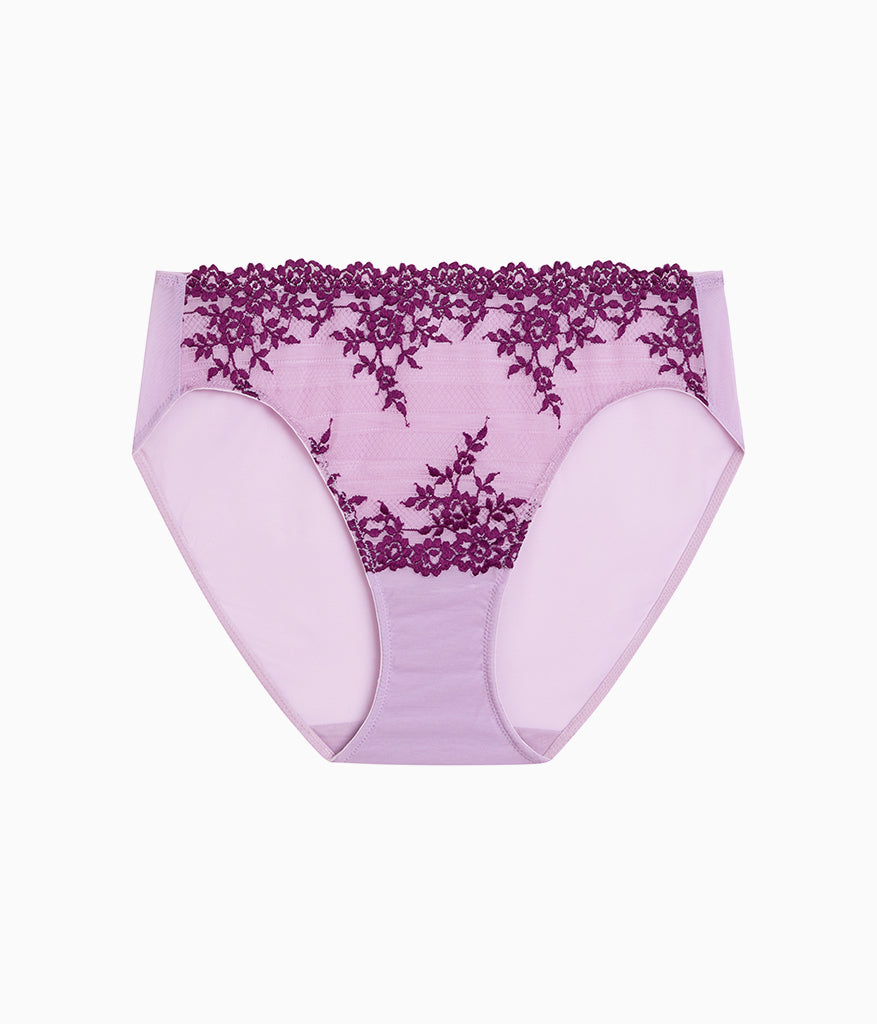 Embrace Lace® Hi-Cut - Lavender Sage/Dark Purple | Wacoal Customer Favorite