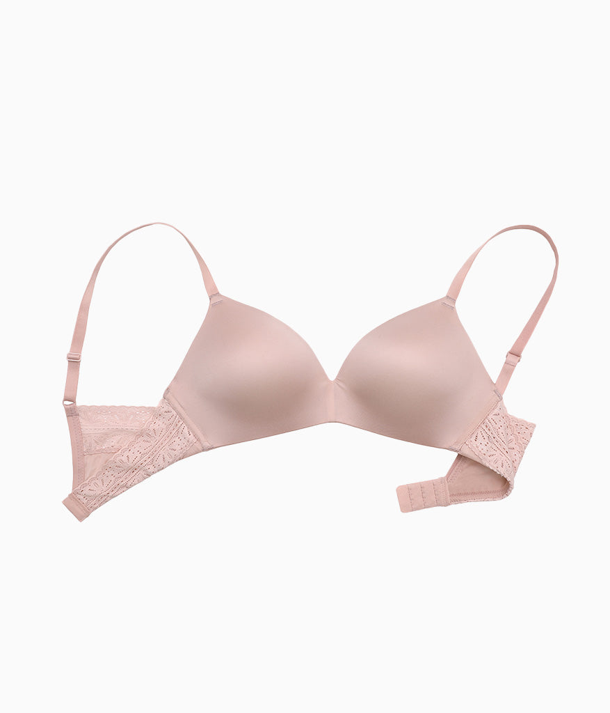 Future Foundation Wire Free T-Shirt Bra with Lace - Rose Smoke | Wacoal Value
