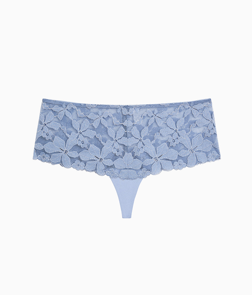 Feeling Famous Tanga - Country Blue/Bright White | Wacoal Top Pick
