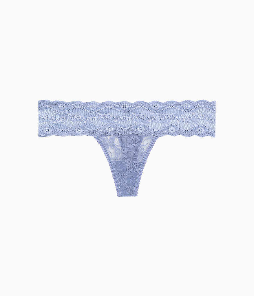 Lace Kiss Thong - Country Blue | Wacoal Value