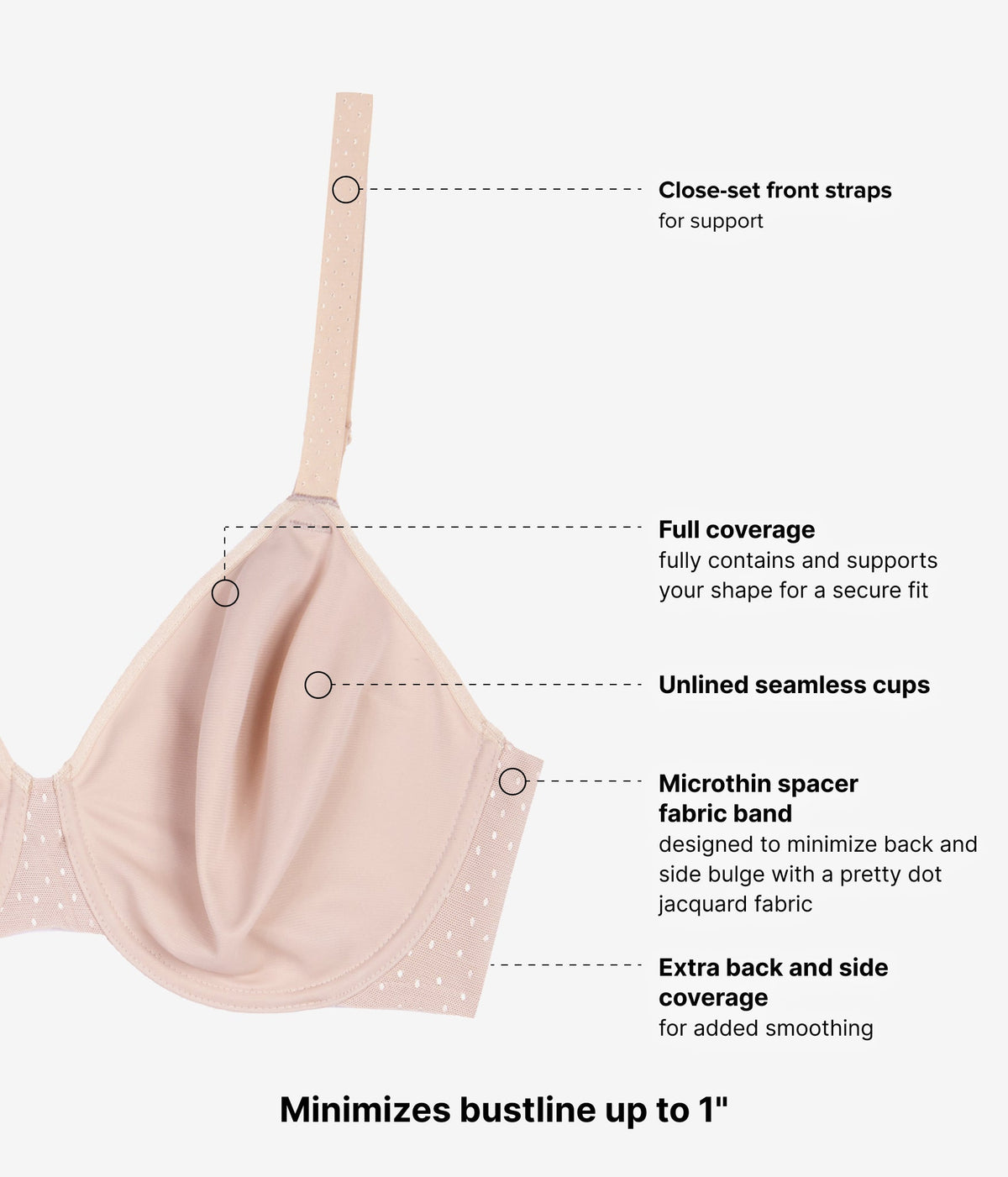 Back Appeal® Minimizer Bra - Rose Dust | Wacoal Latest