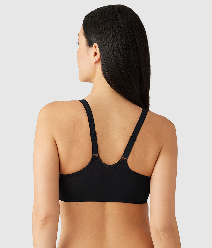 Back Appeal® Front Close T-Shirt Bra - Black | Wacoal Smart Buy
