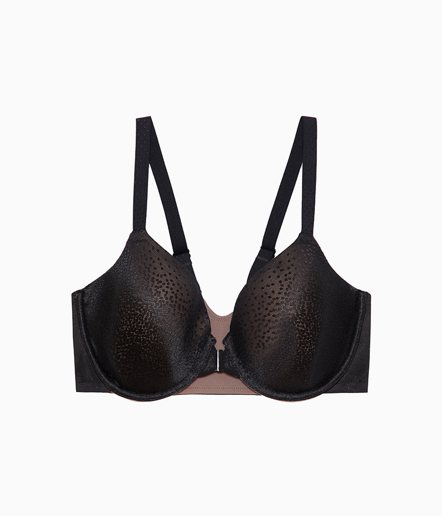 Back Appeal® Front Close T-Shirt Bra - Black | Wacoal Smart Buy