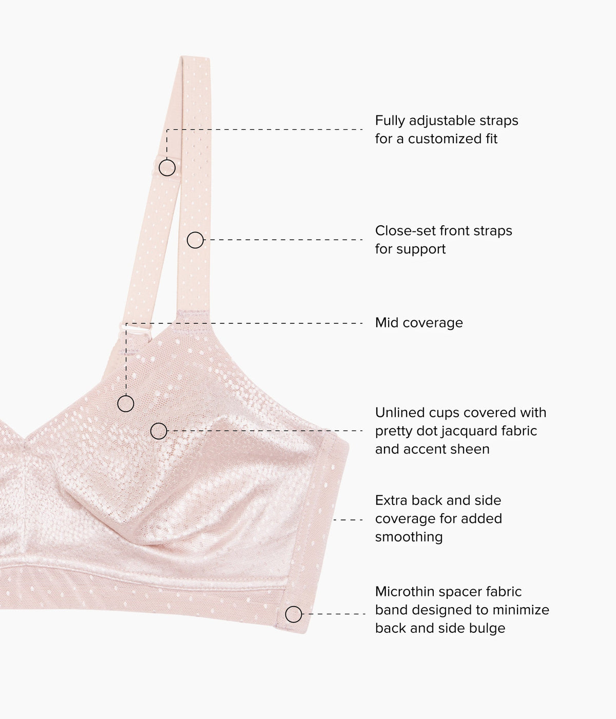 Back Appeal® Wire Free Bra - Rose Dust | Wacoal Trusted