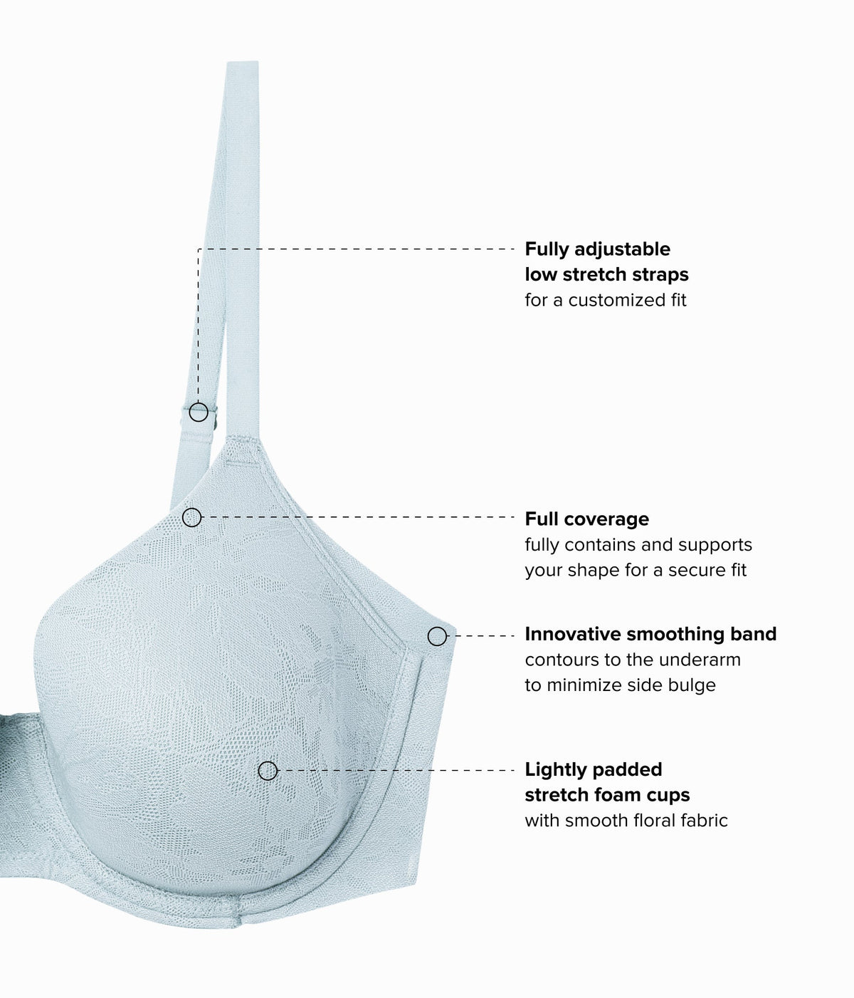 Taking Sides T-Shirt Bra - Belgian Block | Wacoal Customer Favorite