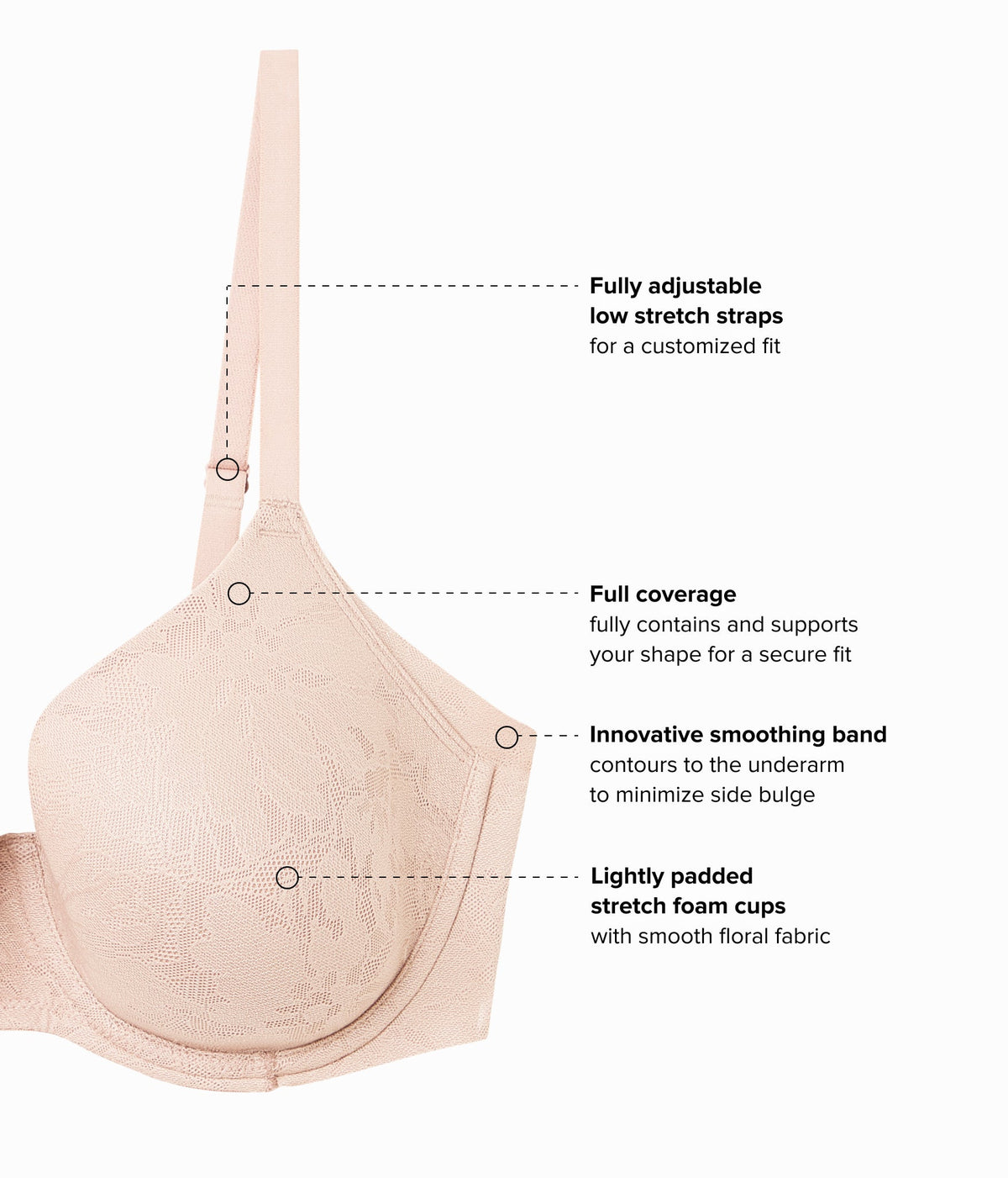 Taking Sides T-Shirt Bra - Roebuck | Wacoal Smart Buy