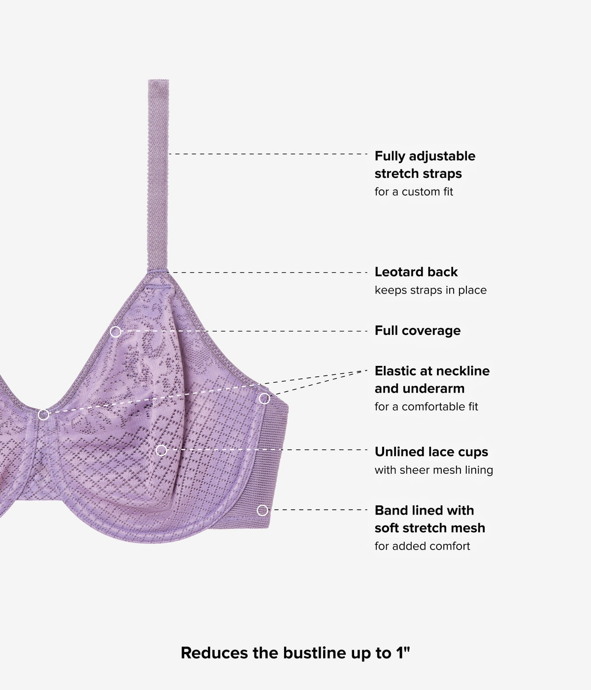 Visual Effects Minimizer Bra - Italian Grape | Wacoal Value