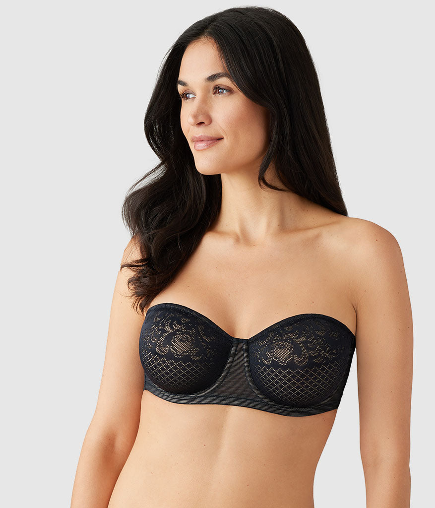 Visual Effects Strapless Minimizer Bra - Black | Wacoal Great Value