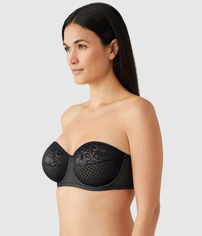 Visual Effects Strapless Minimizer Bra - Black | Wacoal Great Value
