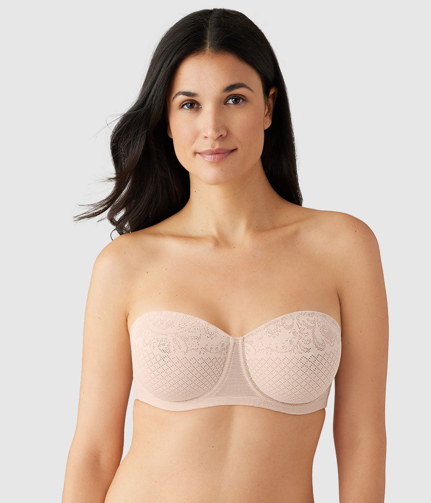 Visual Effects Strapless Minimizer Bra - Sand | Wacoal Quality