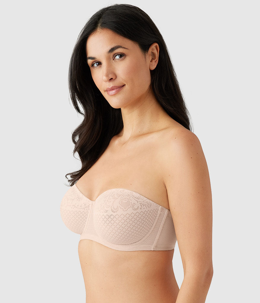 Visual Effects Strapless Minimizer Bra - Sand | Wacoal Quality