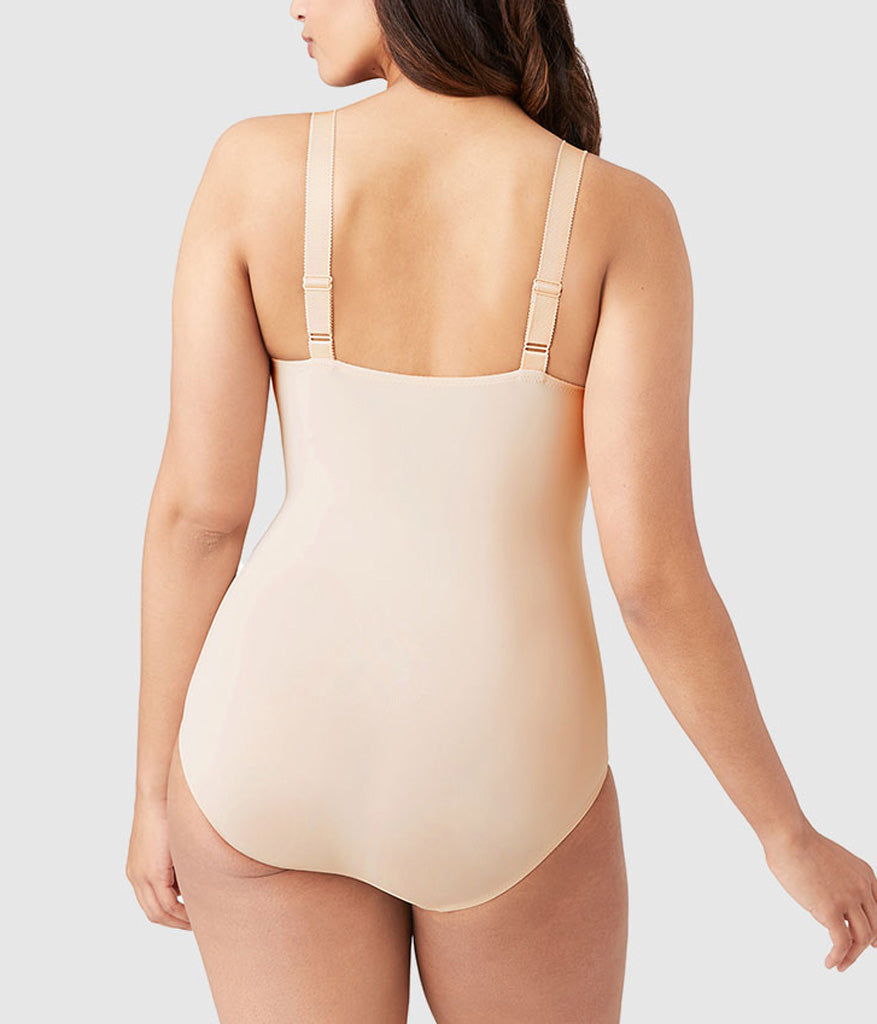 Visual Effects Body Briefer with Minimizer Bra - Sand | Wacoal Smart Buy