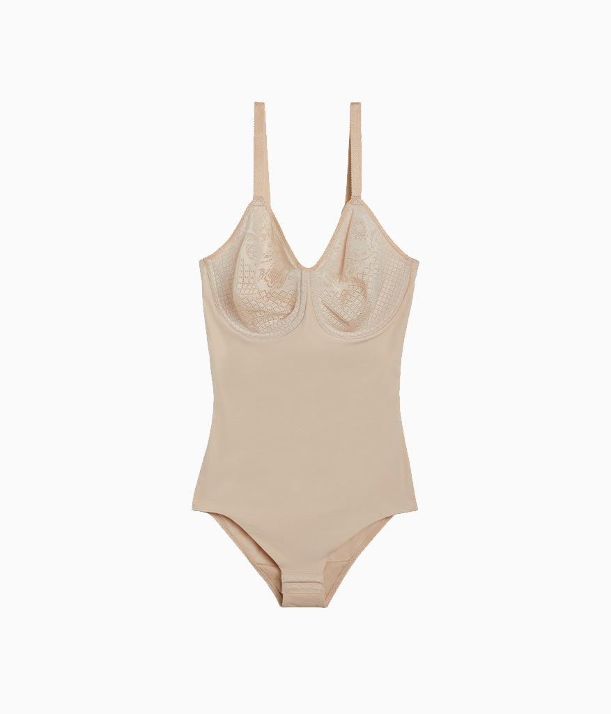 Visual Effects Body Briefer with Minimizer Bra - Sand | Wacoal Smart Buy