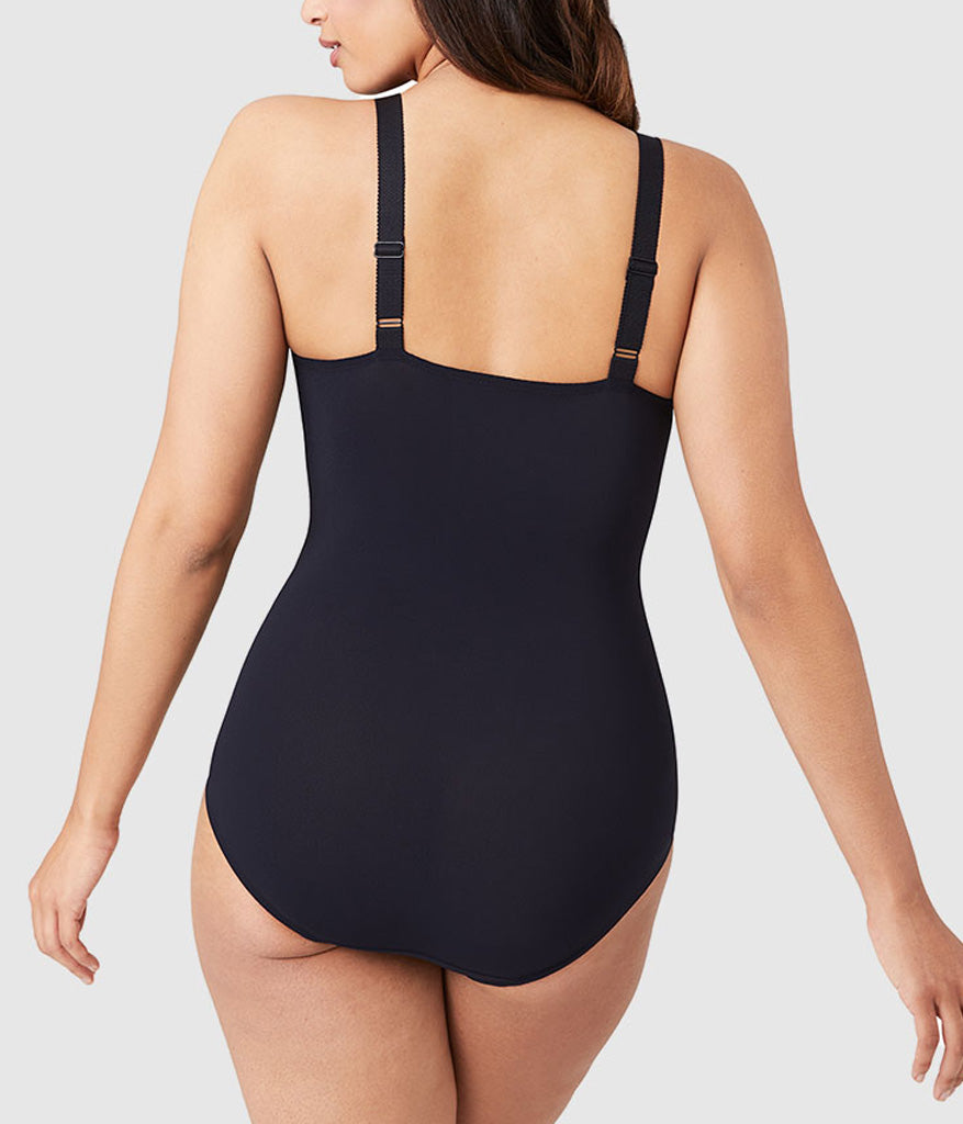 Visual Effects Body Briefer with Minimizer Bra - Black | Wacoal Great Value