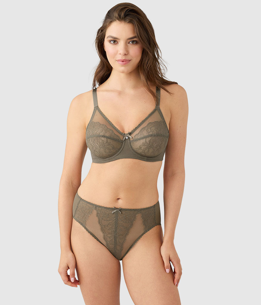 Retro Chic Full Figure Underwire Bra - Bungee Cord | Wacoal Customer Favorite