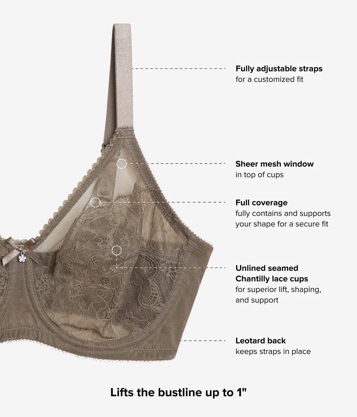 Retro Chic Full Figure Underwire Bra - Bungee Cord | Wacoal Customer Favorite