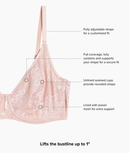 Full Bloom Underwire Bra - Rose Dust | Wacoal Value