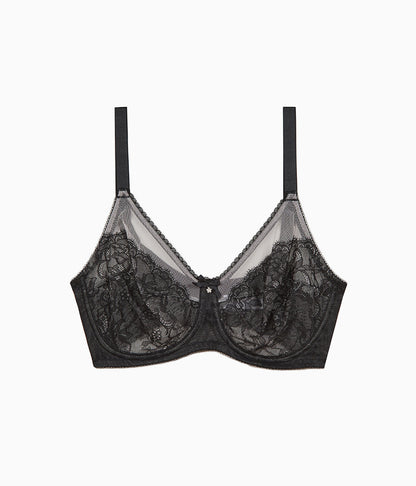 Retro Chic Full Figure Underwire Bra - Black | Wacoal Latest