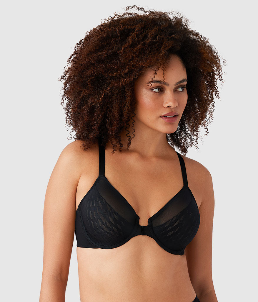 Elevated Allure Front Close Underwire Bra - Black | Wacoal Quality