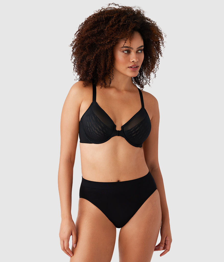 Elevated Allure Front Close Underwire Bra - Black | Wacoal Quality