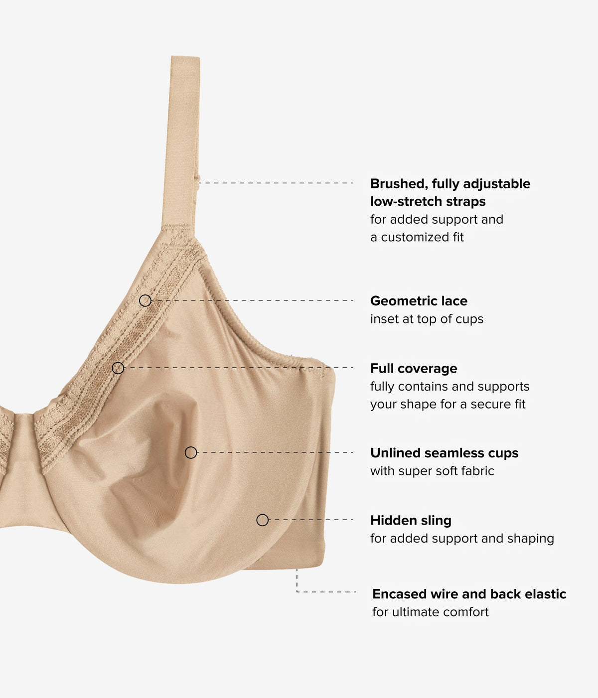 Perfect Primer Full Figure Underwire Bra - Roebuck | Wacoal Value
