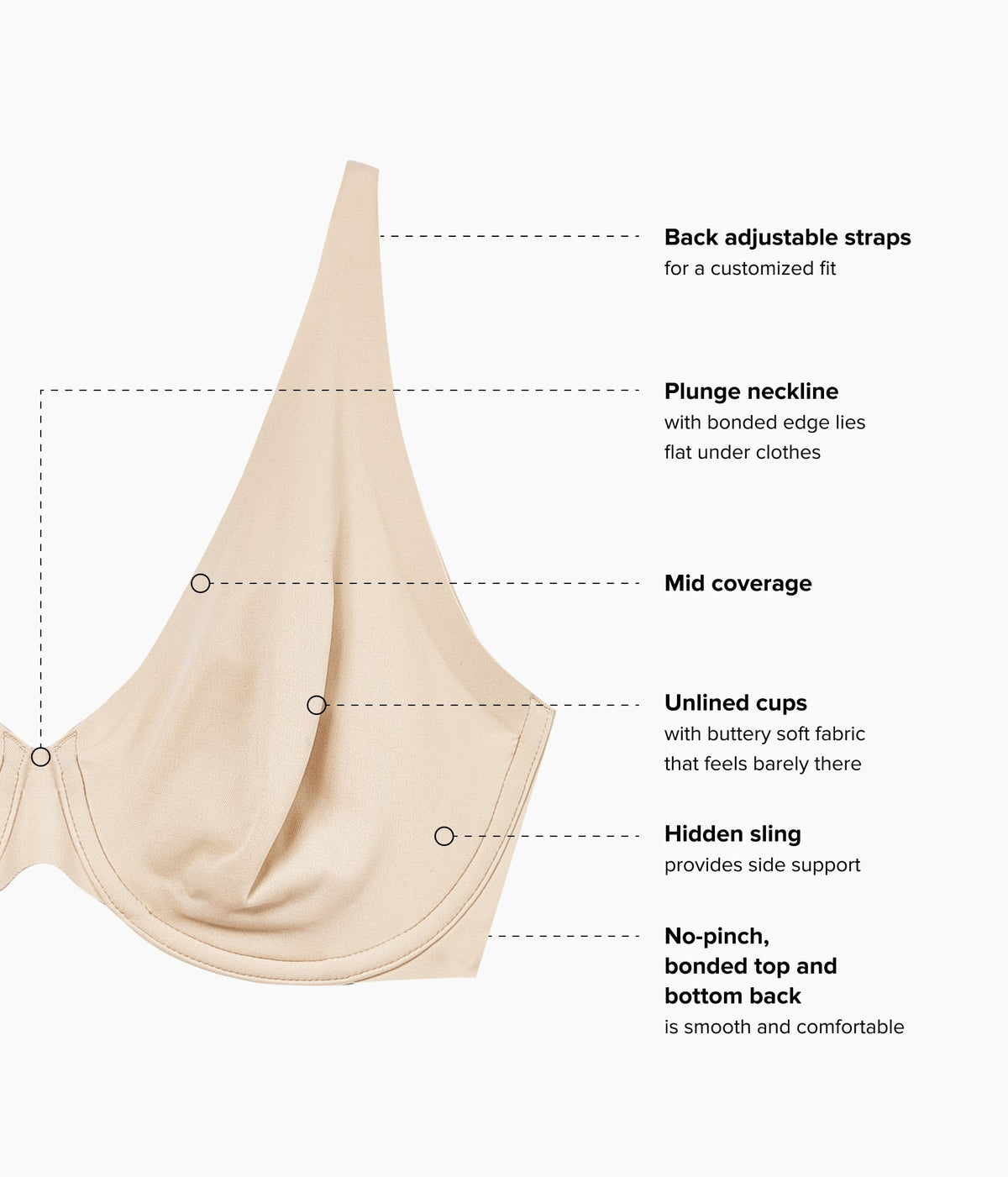 Better Than Braless™ Underwire Bra - Sand | Wacoal Great Value