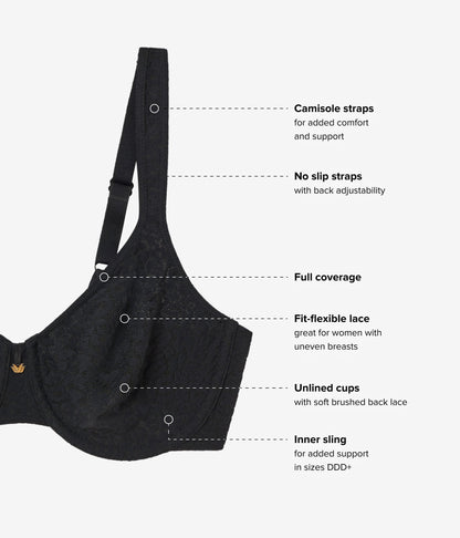High Bar™ Underwire Bra - Black | Wacoal Latest