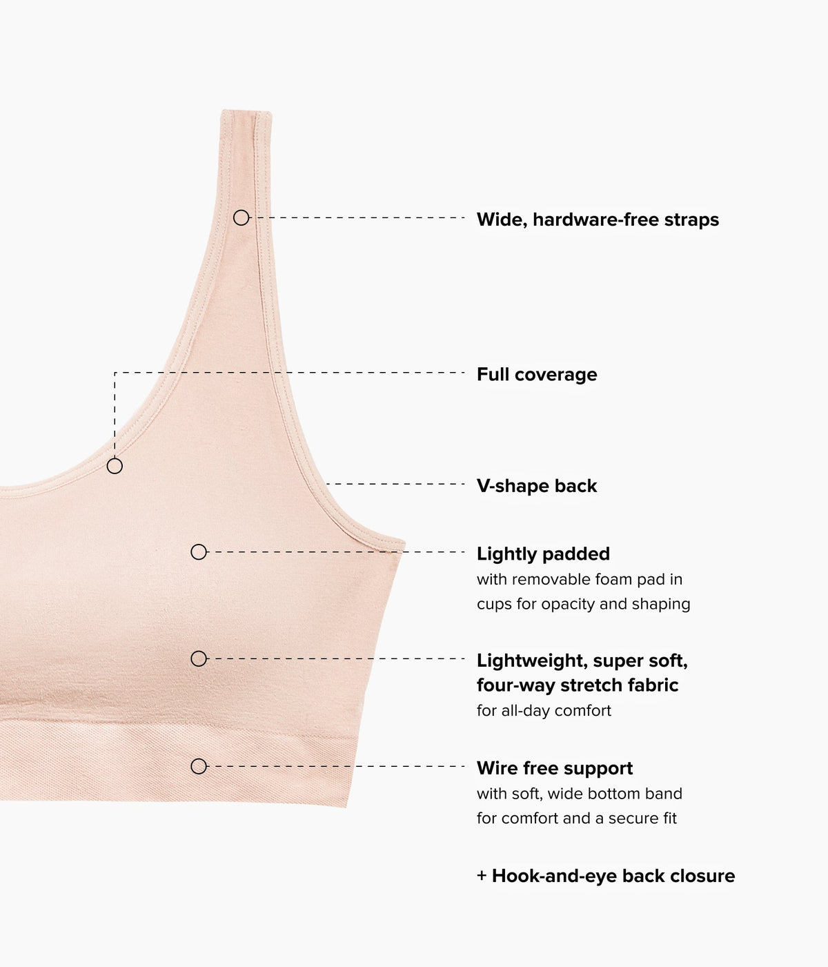 Feeling Flexible Bralette - Rose Dust | Wacoal Customer Favorite