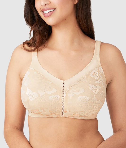 Awareness Full Figure Seamless Wire Free Bra - Sand | Wacoal Trusted