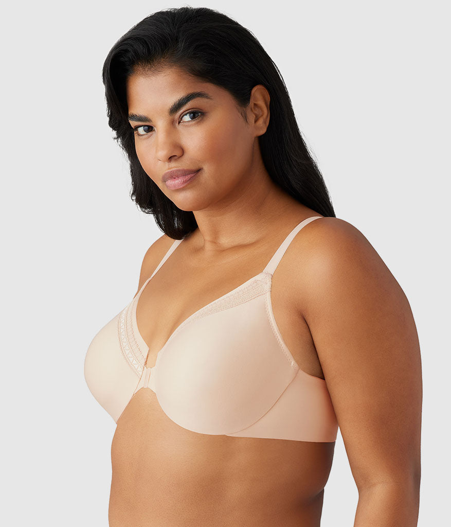 Perfect Primer Front Close Underwire Bra - Sand | Wacoal Top Pick