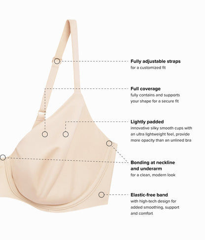 Sleek Standard Underwire Bra - Sand | Wacoal Smart Buy