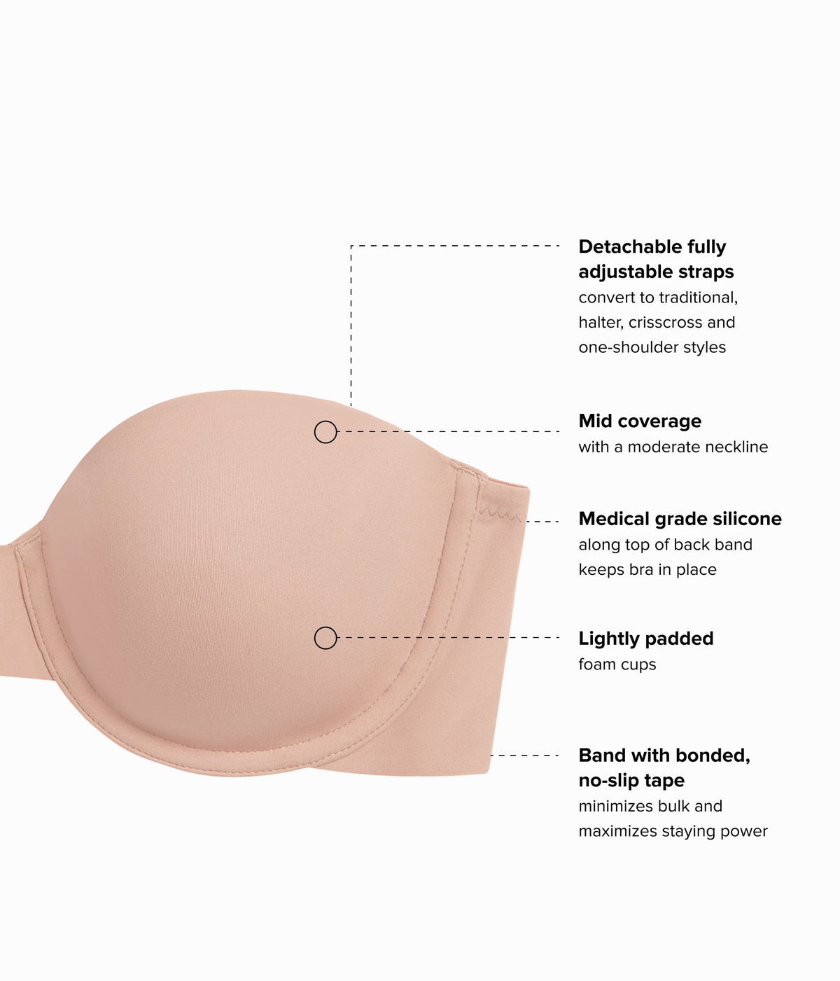 Comfort First Strapless Bra - Roebuck | Wacoal Great Value