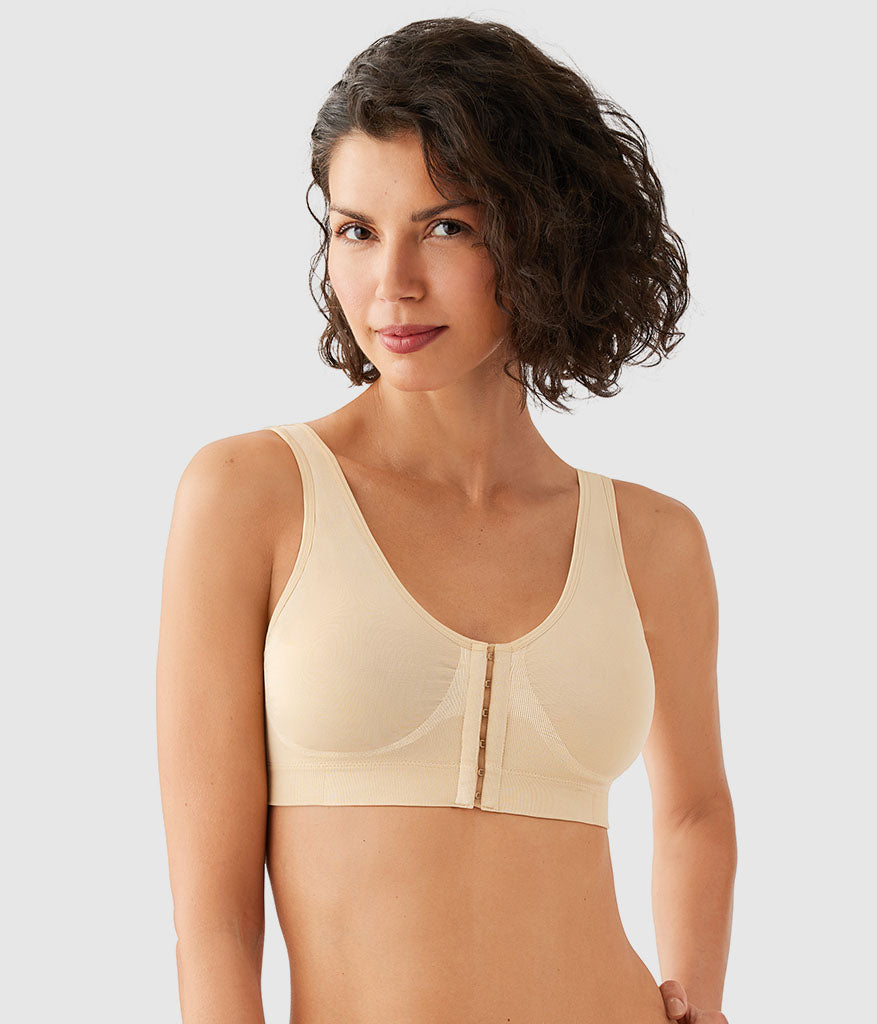 B-Smooth® Front Close Bralette - Sand | Wacoal Customer Favorite