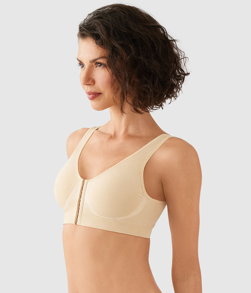 B-Smooth® Front Close Bralette - Sand | Wacoal Customer Favorite