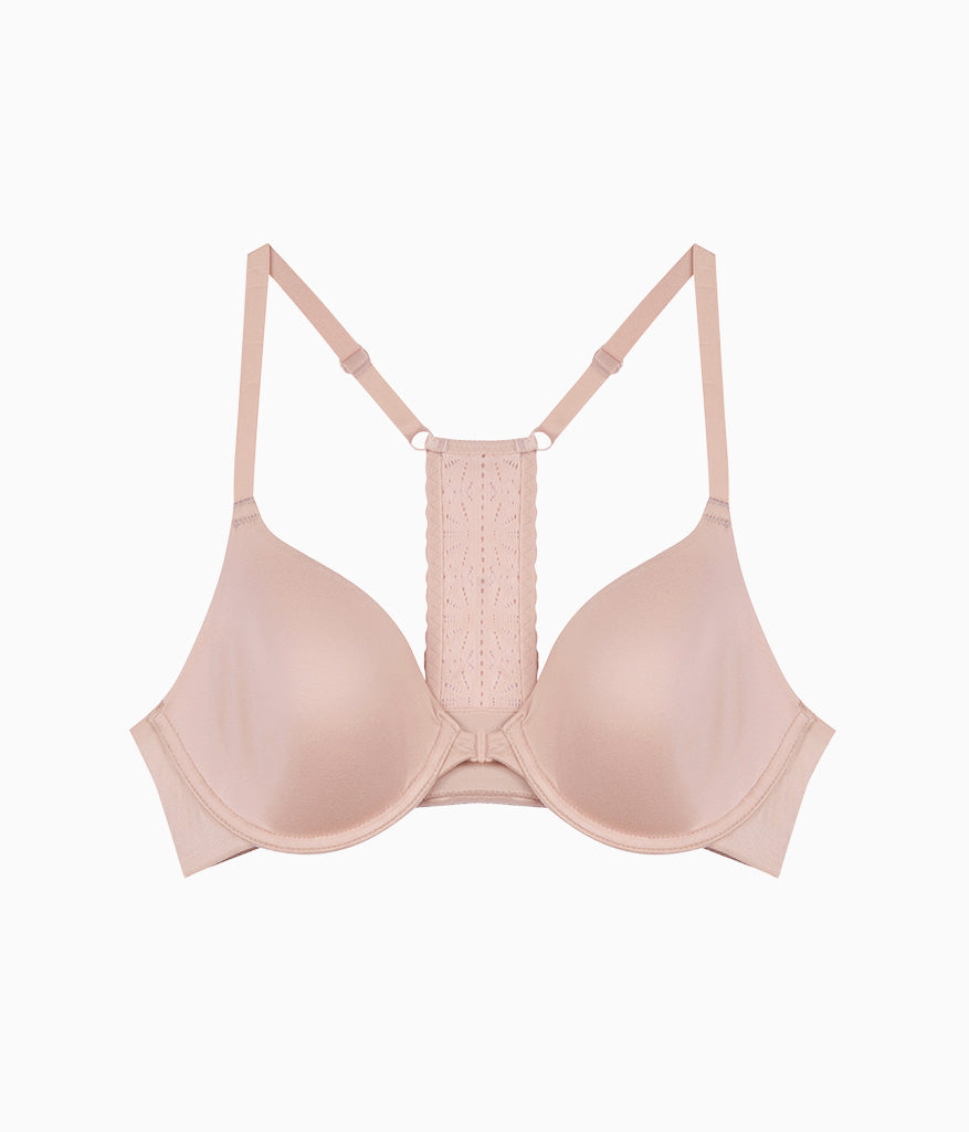 Future Foundation Front Close Racerback Bra - Rose Smoke | Wacoal Latest