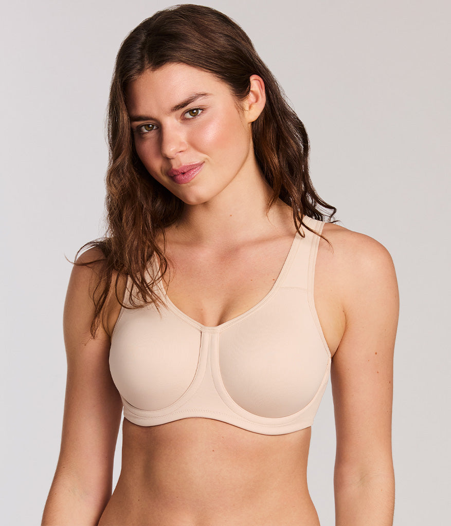 Simone Sport Underwire Bra - Sand | Wacoal Quality