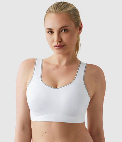Sydney Sport Underwire Bra - White | Wacoal Trusted