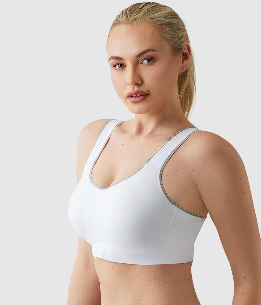 Sydney Sport Underwire Bra - White | Wacoal Trusted