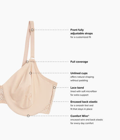 Comfort Within Reach Underwire Bra - Sand | Wacoal Customer Favorite