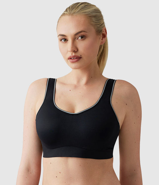 Sydney Sport Underwire Bra - Black | Wacoal Smart Buy