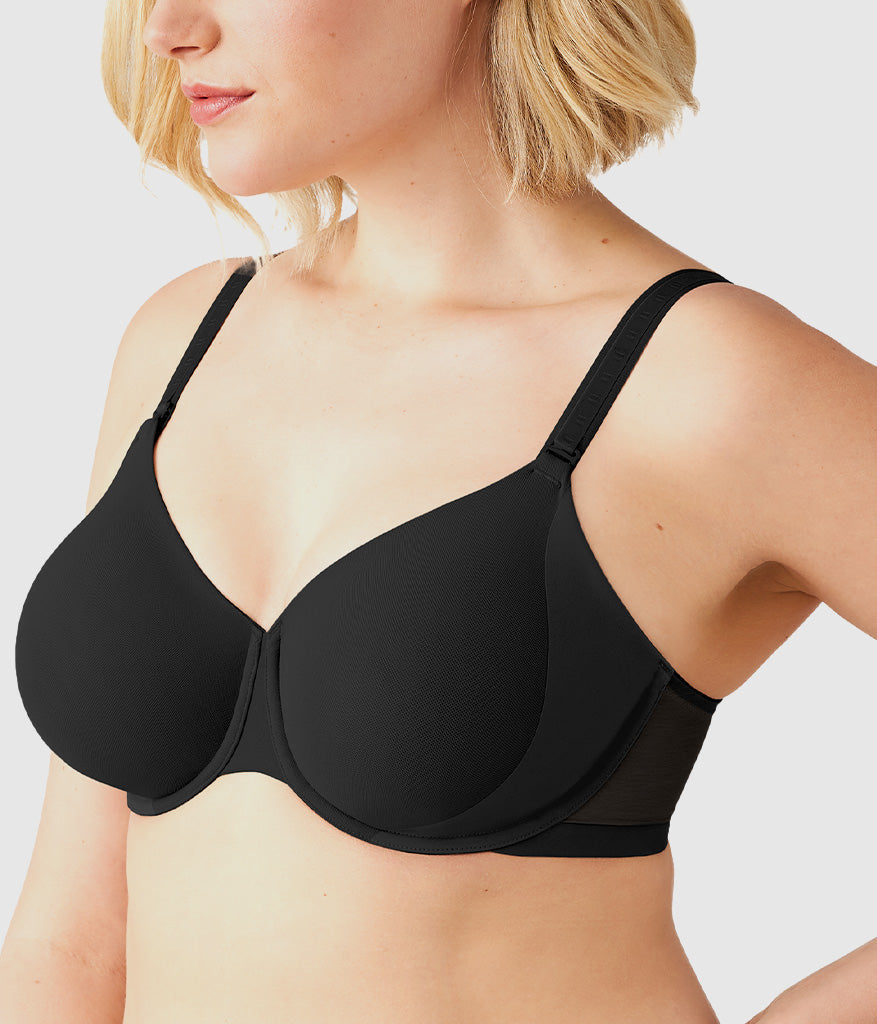 Shape Revelation® Uneven Underwire Bra - Black | Wacoal Latest