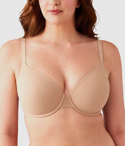 Shape Revelation® Shallow Top Underwire T-Shirt Bra - Praline | Wacoal Quality