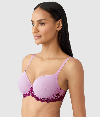 Embrace Lace® T-Shirt Bra - Lavender Sage/Dark Purple | Wacoal Top Pick