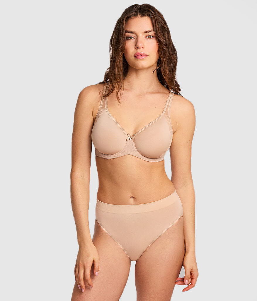 Retro Chic Underwire T-Shirt Bra - Toast | Wacoal Great Value
