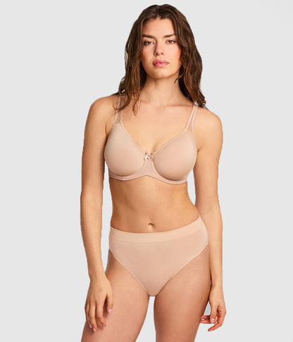 Retro Chic Underwire T-Shirt Bra - Toast | Wacoal Great Value