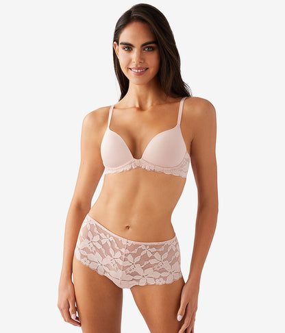 Feeling Famous Wire Free Push Up Bra - Rose Smoke/White | Wacoal Top Pick
