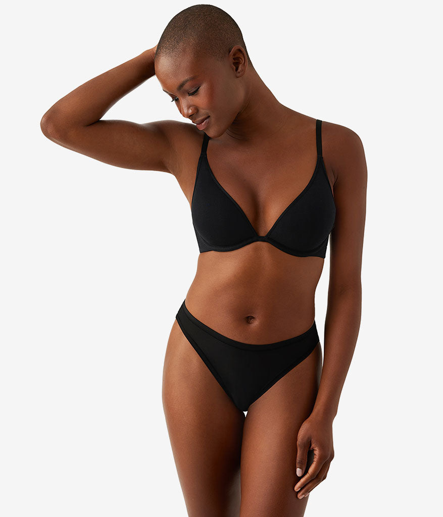 Cotton To A Tee Plunge T-Shirt Bra - Night | Wacoal Smart Buy
