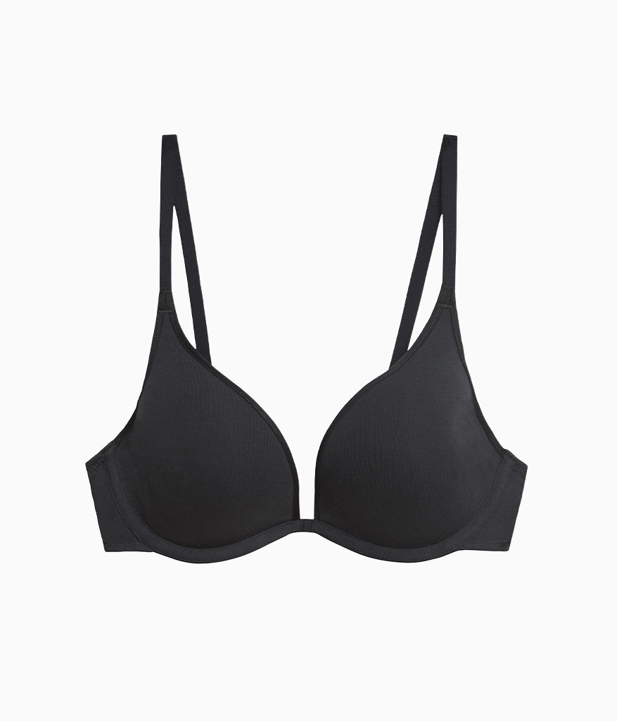 Cotton To A Tee Plunge T-Shirt Bra - Night | Wacoal Smart Buy